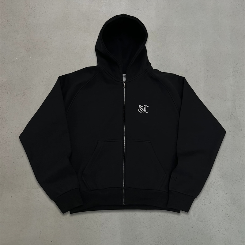 Y2K Streetwear Loose ed Zipper Hoodie Men Women Solid Color Casual Sport Comfortable Multi Functional Sweatshirt 250904