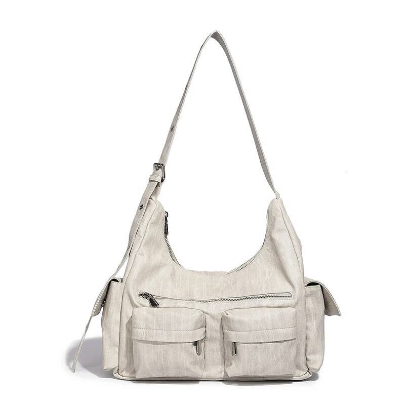 Casual Half Moon Bags For Women Designer Handbags Purses 2024 New In Multiple pockets Decoration Large Capacity Shoulder