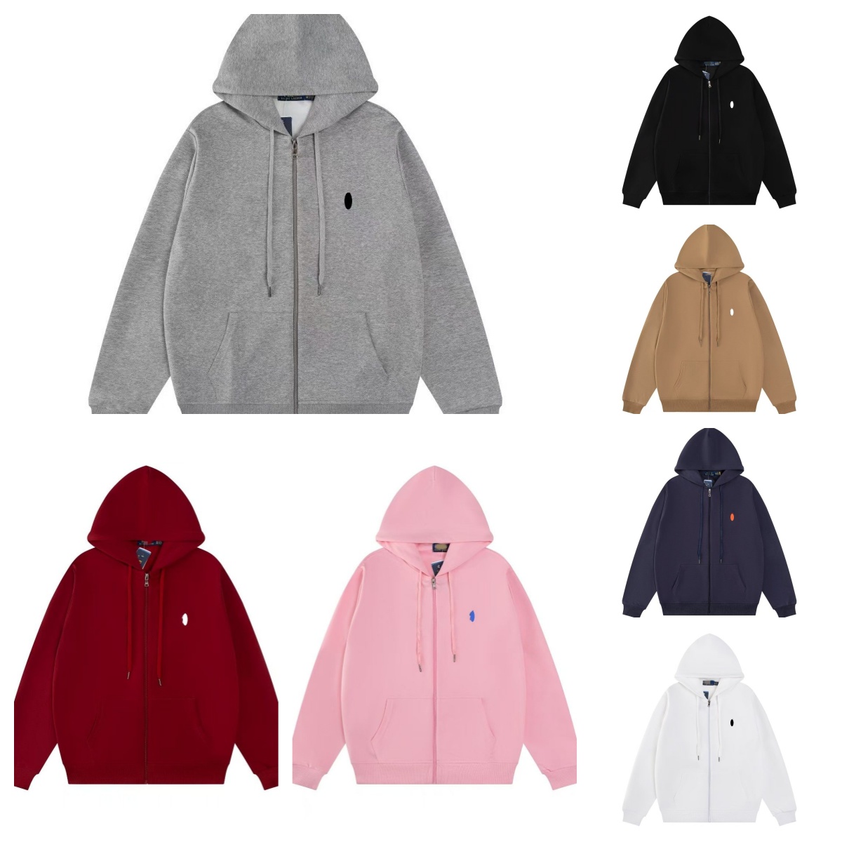 Designer Embroidery Pony Polo Tracksuit 2 Piece Set Zip Up Hoodie Jacket Baggy Jogger Sweatpants Suit For Mens And Womens Loose Sports Running Yoga Clothes Sweatsuit