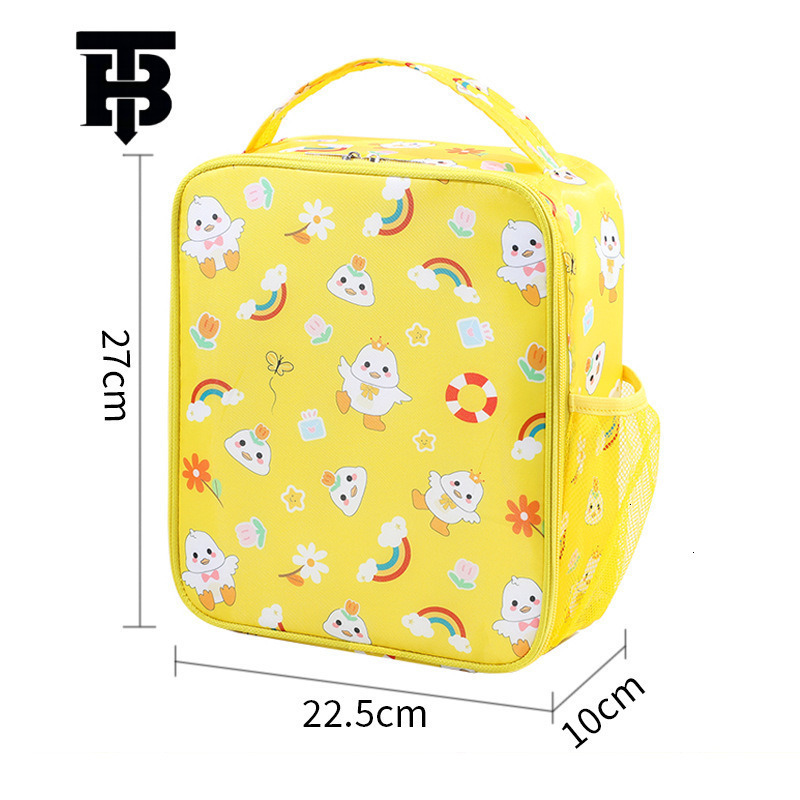 TB BHULAMTE Designer Bag New Floral Vertical Luxury Bag Lunch Bag Square Student Lunch Bag Portable Bento Bag Small Tote Lunch Box Insulated Bag
