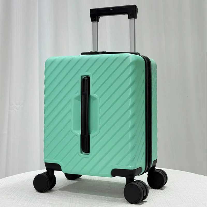 14Inch Luggage Small Carrying Case with Handle Combination Lock Light Tone Universal Wheel Travel Trolley Case Z250905