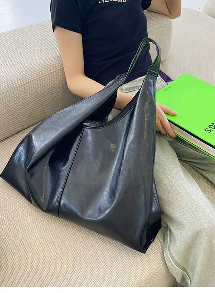 Fashion Silver Women shoulder bag Large design ladies Hobos handbags PU Leather Big Totes Commuting female Armpit bag bols Z250903