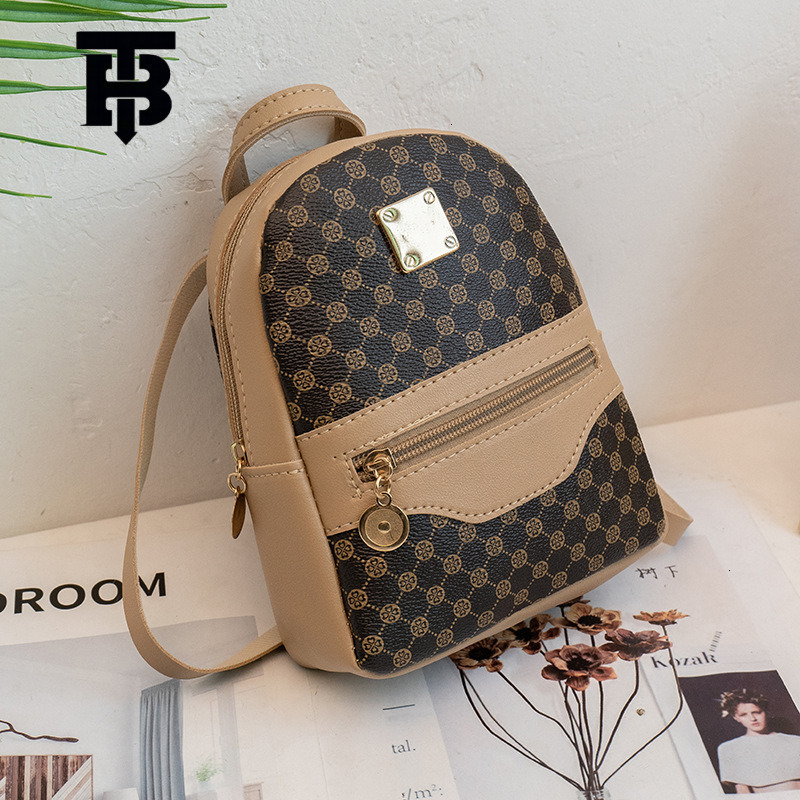 TB BHULAMTE Designer Bag Printed Backpack Women's Bag New Trendy Fashion Niche Luxury Bag Design Bags Ladies Small Backpack Wholesale