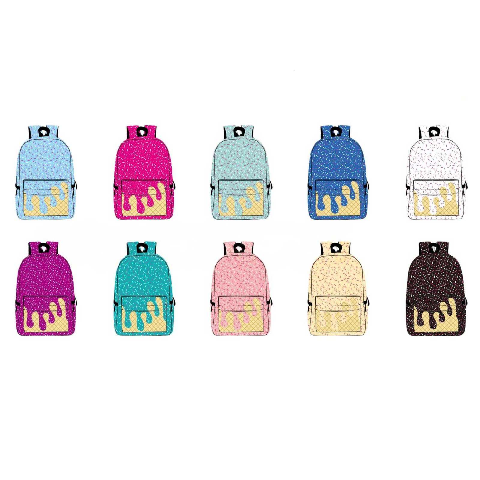 Baby Girl Pink Drips Sprinkles Backpack Daypack Toddler Children Outdoor Portable Kids Back To School Zipper Backpacks X250715