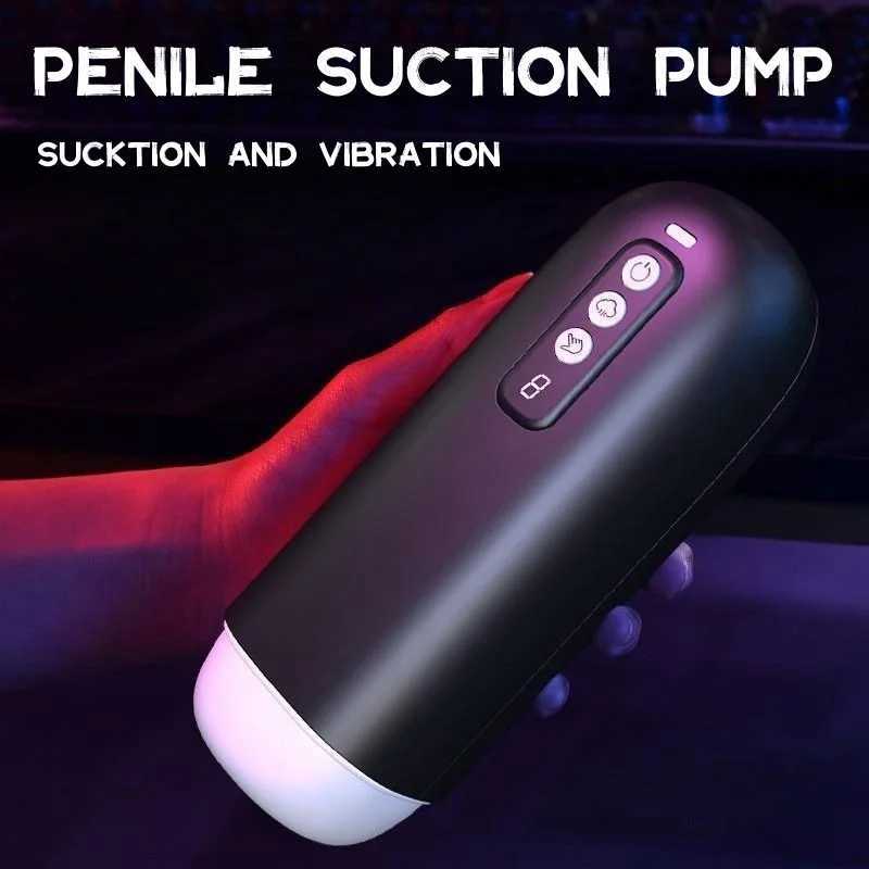 Automatic Masturbator for Men Penis Blowjob Sucking Vibrator Machine Vagina Pocket Pussy Male Masturbation Cup Sex Toy for AdultXJ250905