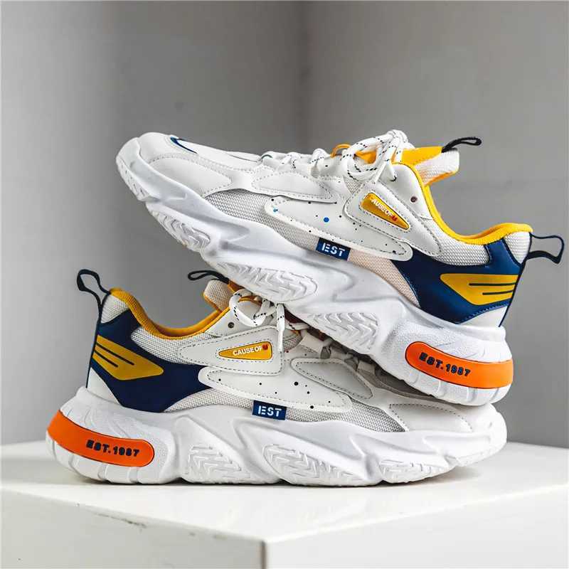 2024 Fashion and Comfortable Mesh Breathable Outsole Shoes Summer Hot Sale Mens Casual Shoes Thick Bottom Breathable Sneakers Z250905