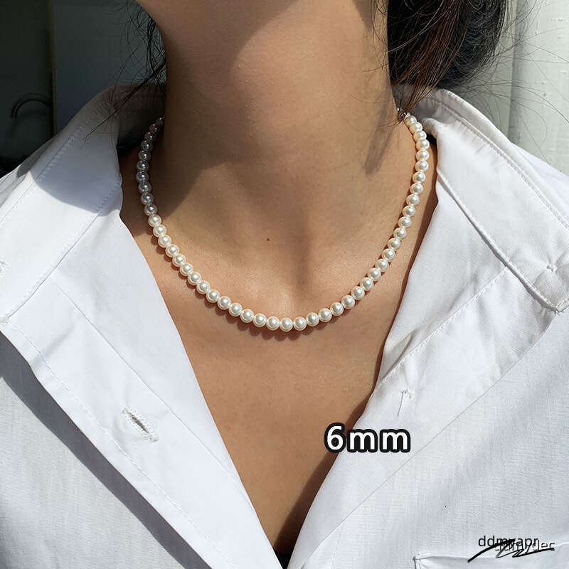 Elegant Multi Size ddmydec Imitation Pearl Necklace Layered Beaded Chain Statement Jewelry For Women And Men ddmydec