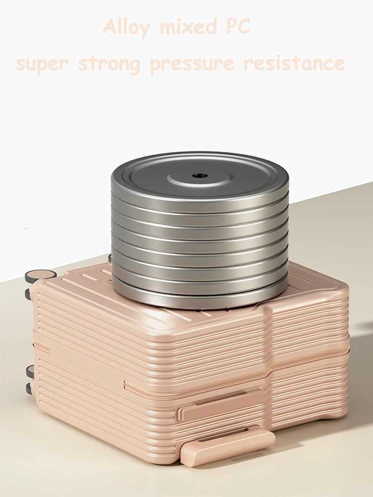 2024 NewEST Design Luggage Sitting and Riding Mini 20 Inch Travel Boarding SuiTCase Six Wheels With Folding Foot Pedal Z250905