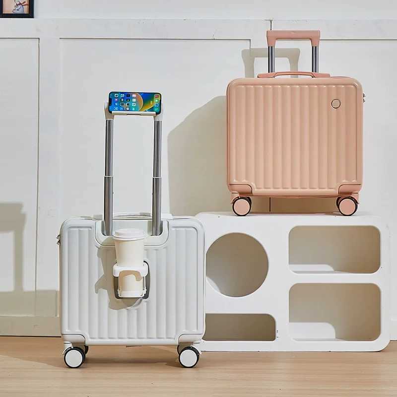18Inch Luggage 2025 Fashion Small Luggage Lightweight Travel Trolley Case with Combination Lock Z250905