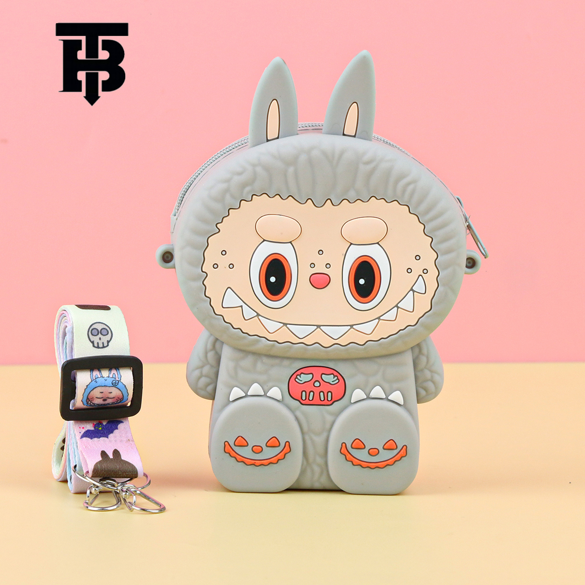 TB BHULAMTE Designer Bag In Stock New City Silicone Labubu Plush Crossbody Bag Luxury Bag Cute Labubu Colorful Crossbody Shoulder Bag