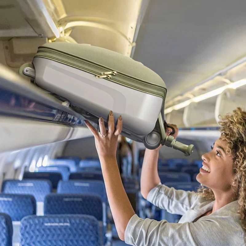 Travel Trolley SuiTCase MOUntable on Plane with Spinner Wheels Luggage Ride and Walk The SuiTCase Folding Stroller Z250905