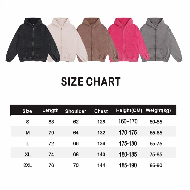 Wax Dyed Wool Zipper Hooded Sweatshirt Pants Set Custom Printing y Retro Washed Old Street 250904