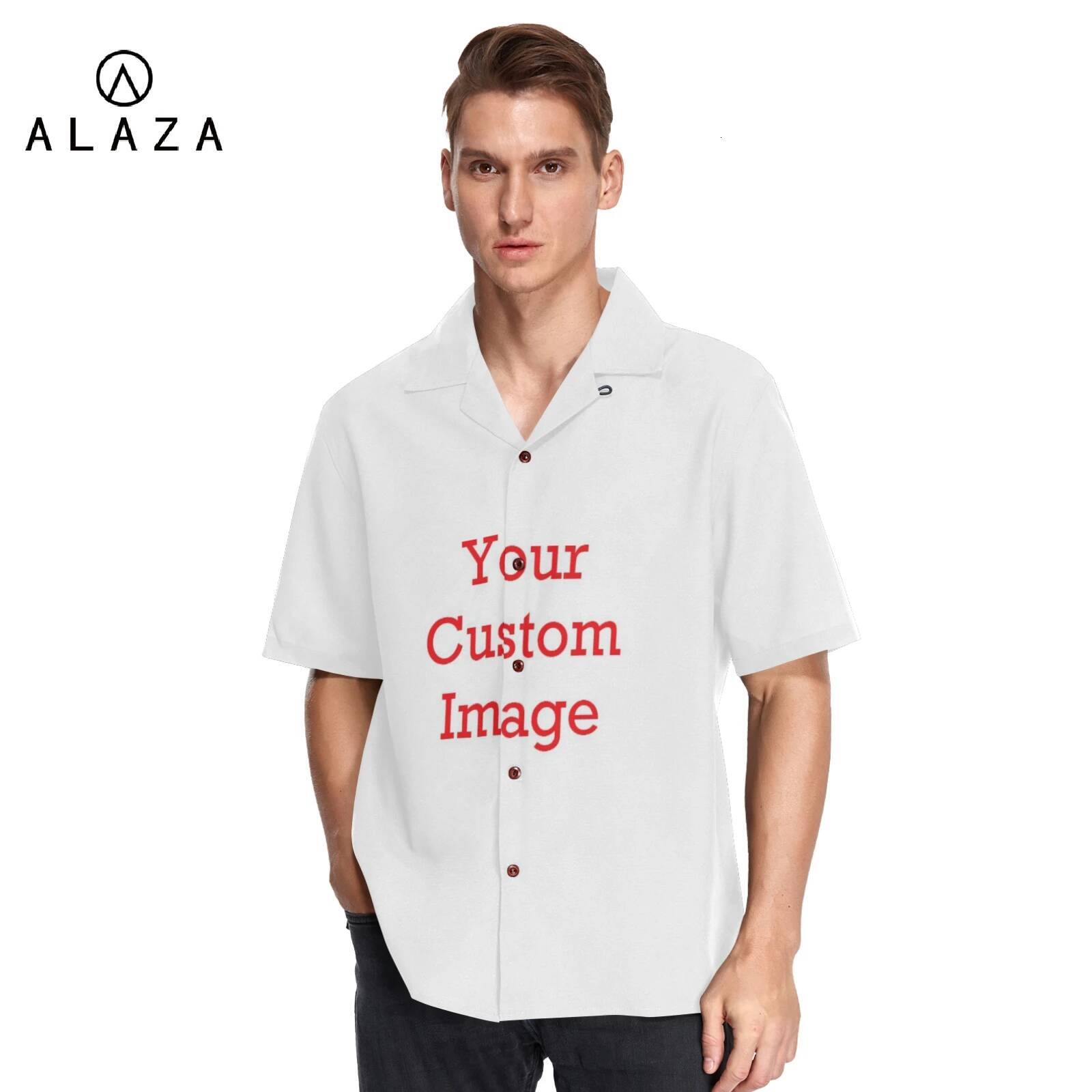 Custom Pattern Design Hawaiian Blouse Shirts Man Fashion Tropical Blusas Tops 2025 New Summer Beach Camisa Hawaiana