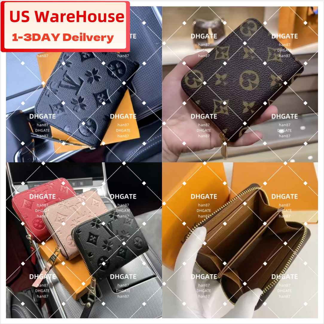 2025 Designer Wallets high quality Purses Holders card holder fashion handbag Men ZIPPY COIN PURSE MY WORLD TOUR Leather Women MINI Key Pocket Zipper wallet