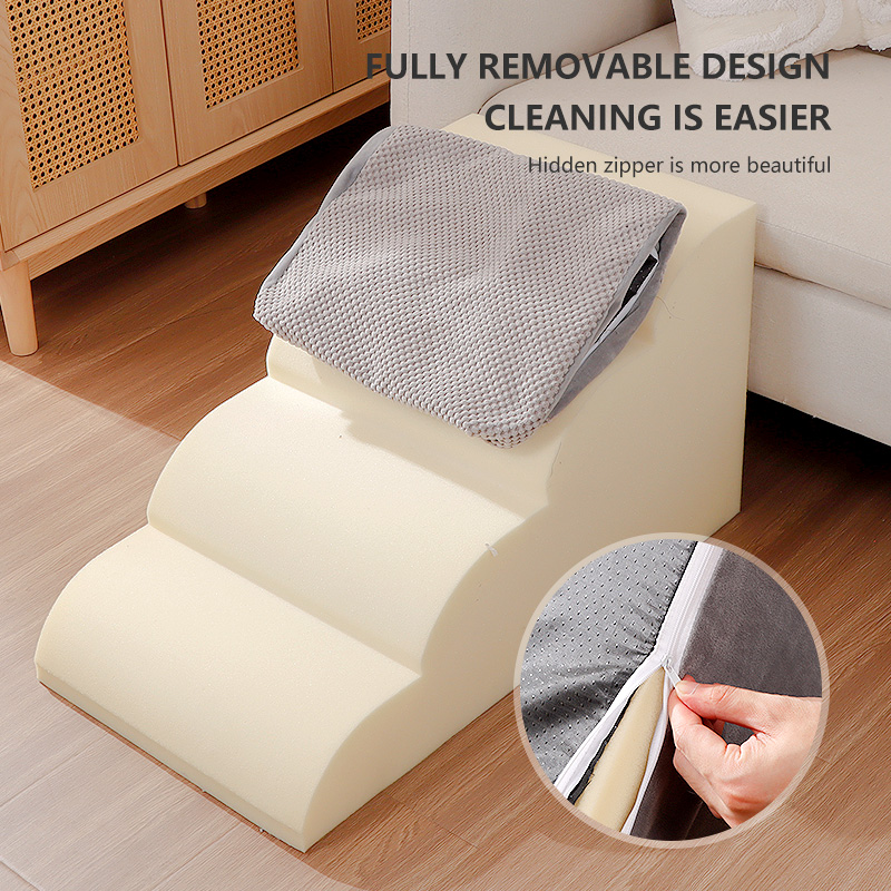 Dog steps for puppies, multi-level optional dog stairs ramp for bed, non-slip pet steps, removable and washable sofa bed ladder for injured dogs, olde