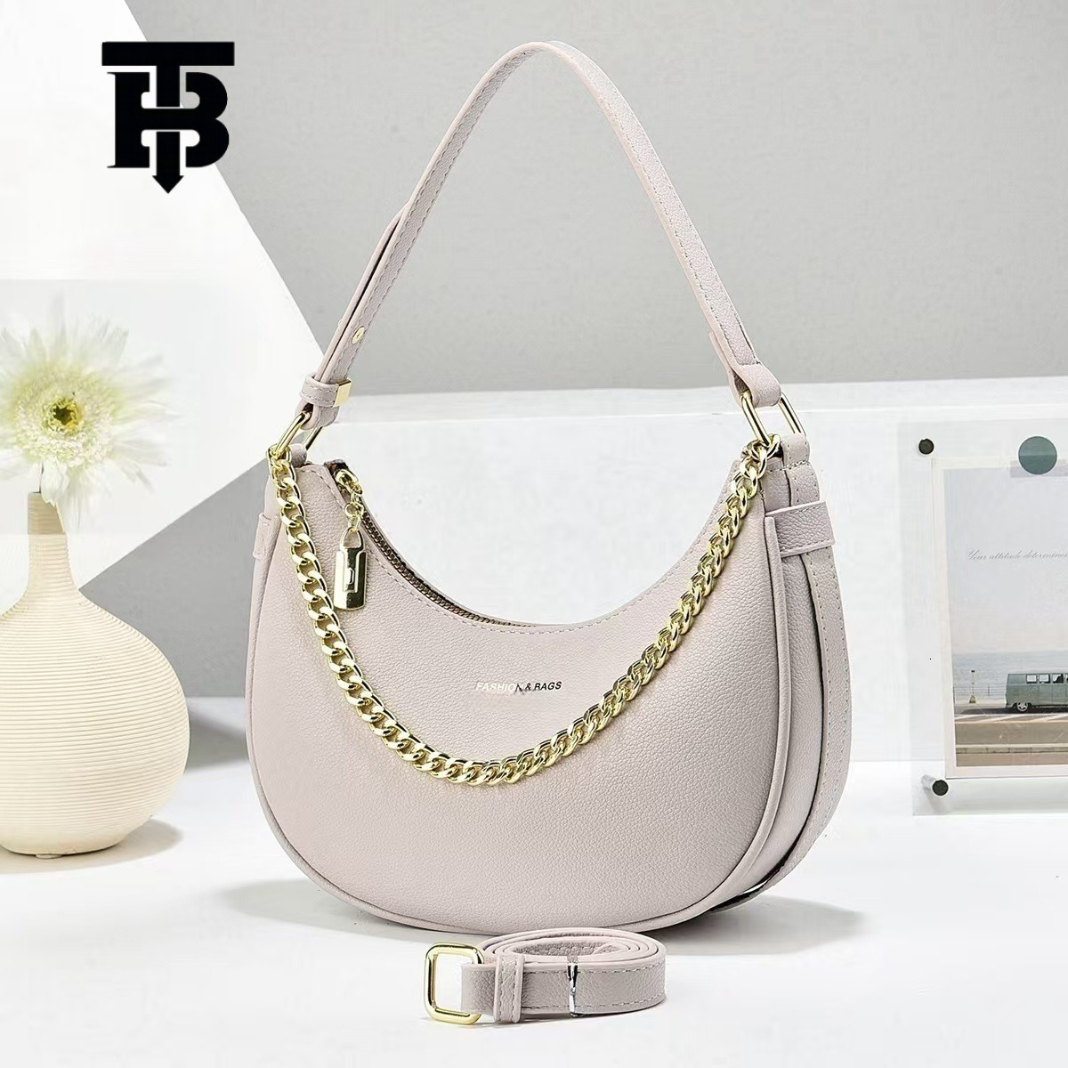 TB BHULAMTE Designer Bag Foreign Trade Manufacturer Direct Sale Elegant Simple Fashion Trendy Niche Dumpling Bag Large Capacity Trendy Luxury Bag Wome