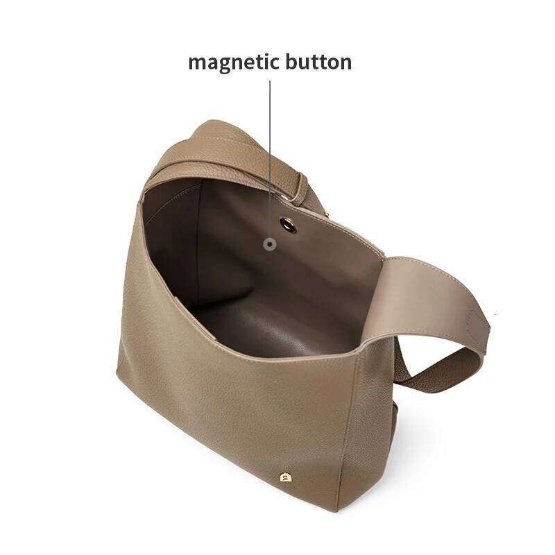 LA FESTIN Original 2025 New Leather Shoulder Tote for Women Fashion Bucket brand Large Capacity Crossbody Bag