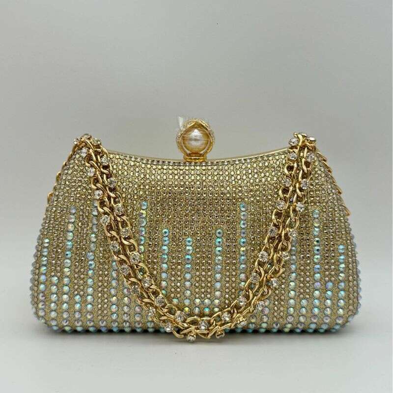 Handbag Chain For Women, Evening Clutch With Rhinestones