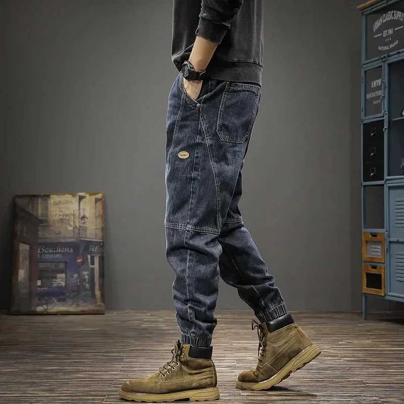 Autumn Winter Mens Trendy Loosefit Jeans Casual Harem Trousers Long Pants Comfortable Working Clothes W250905