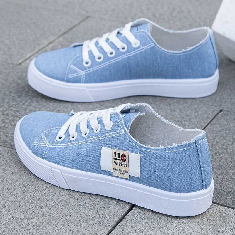 2025 Spring Summer Women Canvas Sneaker Low Top Denim Sneakers Ladies Popular Flat Canvas Board Shoes Female Womens Shoes Z250905