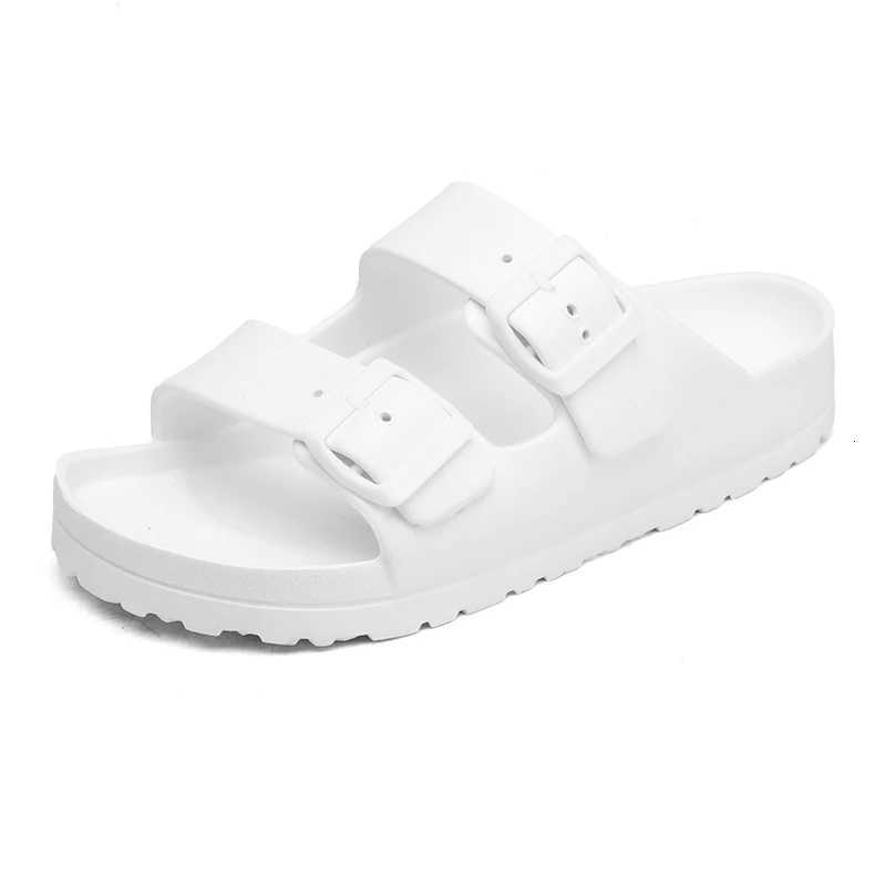 Summer Women Classic Slides Slippers Slip on Beach Sandals With Double Buckle Comfort Lightweight EVA W250905