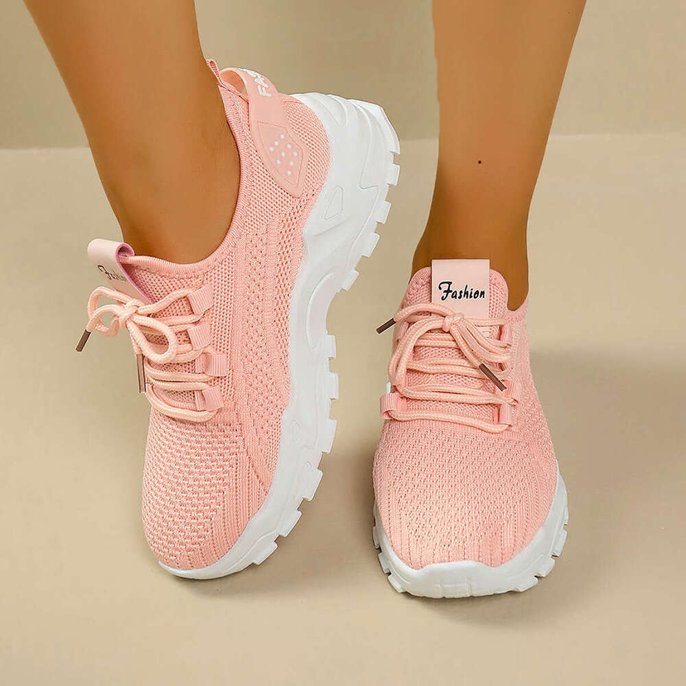 36-41 Plus Size Soft Sole Comfortable Women's Summer New Style White Shoes Slip-On Designer Shoe Lace-Up Casual Sneakers