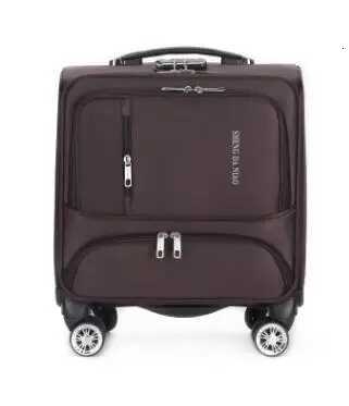 18 Inch Luggage Suitcase Oxford Cabin Boarding Spinner suitcase Men Travel Rolling luggage bag On Wheels Travel Wheeled Suitcase Z250905