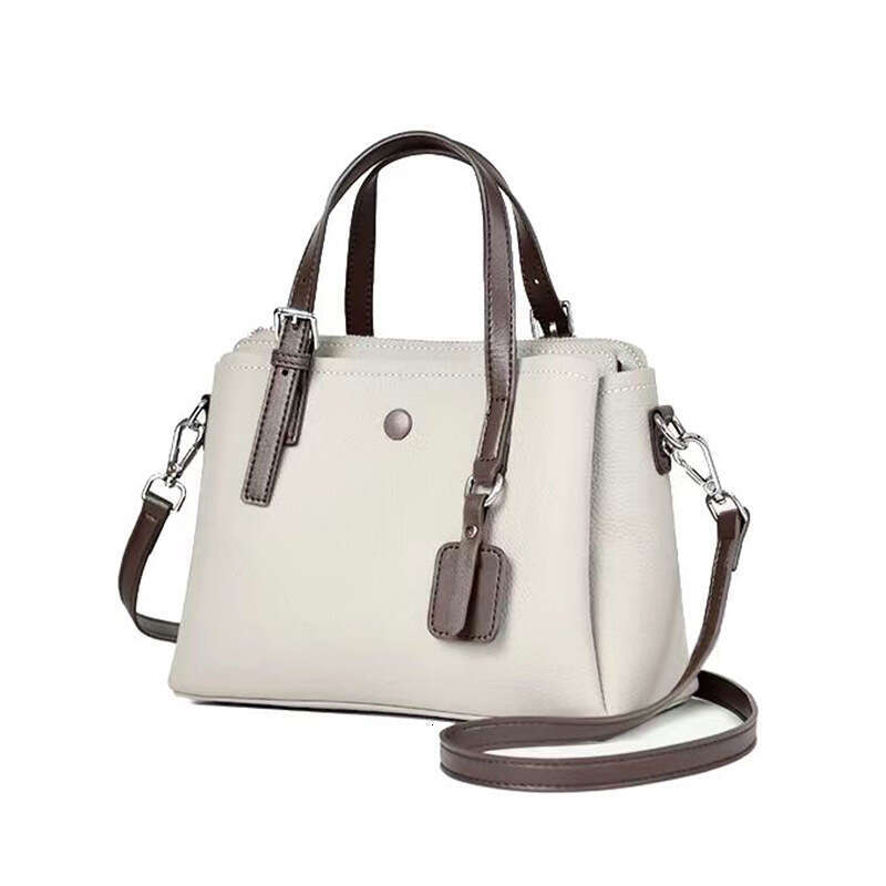High-end Single Shoulder Crossbody Bag Genuine Leather Women's Fashion Versatile Large Capacity Top Layer Cowhide Handbag