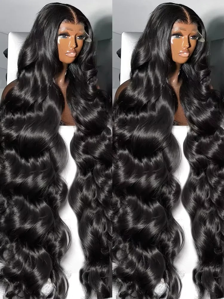 30 Inch Body Wave Lace Front Wig 13x6 Hd Lace Wigs 250% black 13x4 Pre Plucked Raw Transparent Lace Frontal Human Hair Wig for Black Women