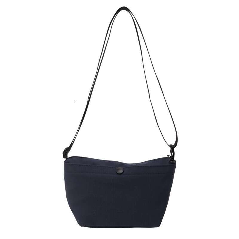 Solid Color Casual Versatile Small Crossbody Portable Simple Coin Purse Phone Single Shoulder Diagonal Canvas Bag