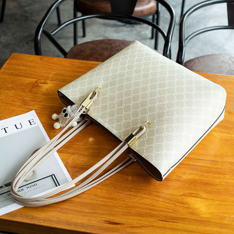 Luxury Genuine Leather for Women 2025 Korean Version New Fashion Versatile Large Capacity Tote High-end Printed Women's Bag