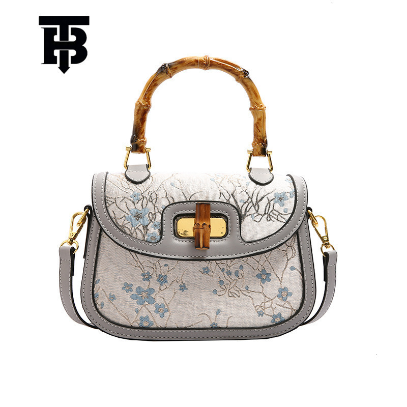 TB BHULAMTE Designer Bag Handbags Fashion Women's Bag Bamboo Knot Handbag Small Square Bag Luxury Bag 2024 Autumn Winter New Crossbody Shoulder T