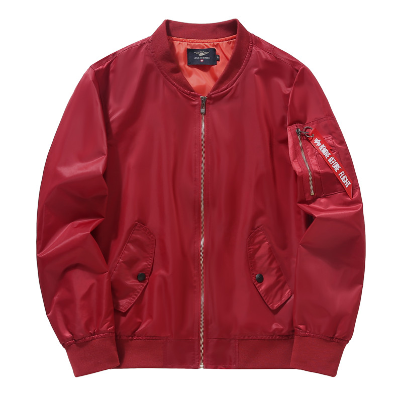 Pilot jacket men's autumn thin baseball jersey fashion