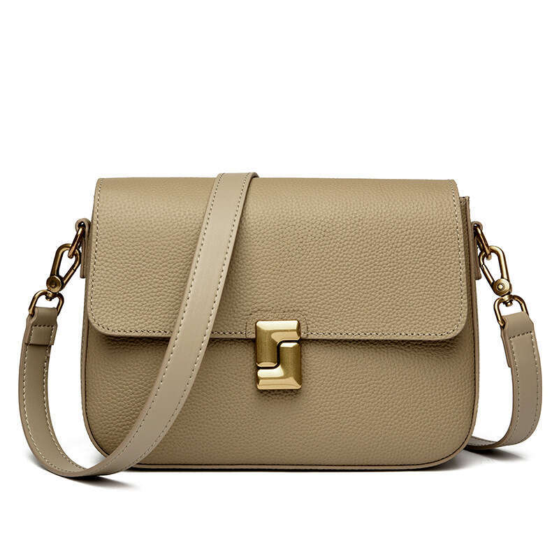 Genuine Leather Women's 2024 New Crossbody Ladies Commuting Shoulder Tofu Small Square Cowhide Bag