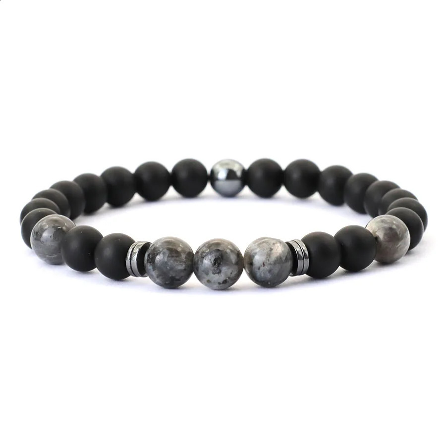 Noter Handmade Mens Bracelet 8mm Onyx Tiger Eyes Stone Beaded Braclet Hematite Healing Braslet Cadeau Homme Leisure Accessories 250905