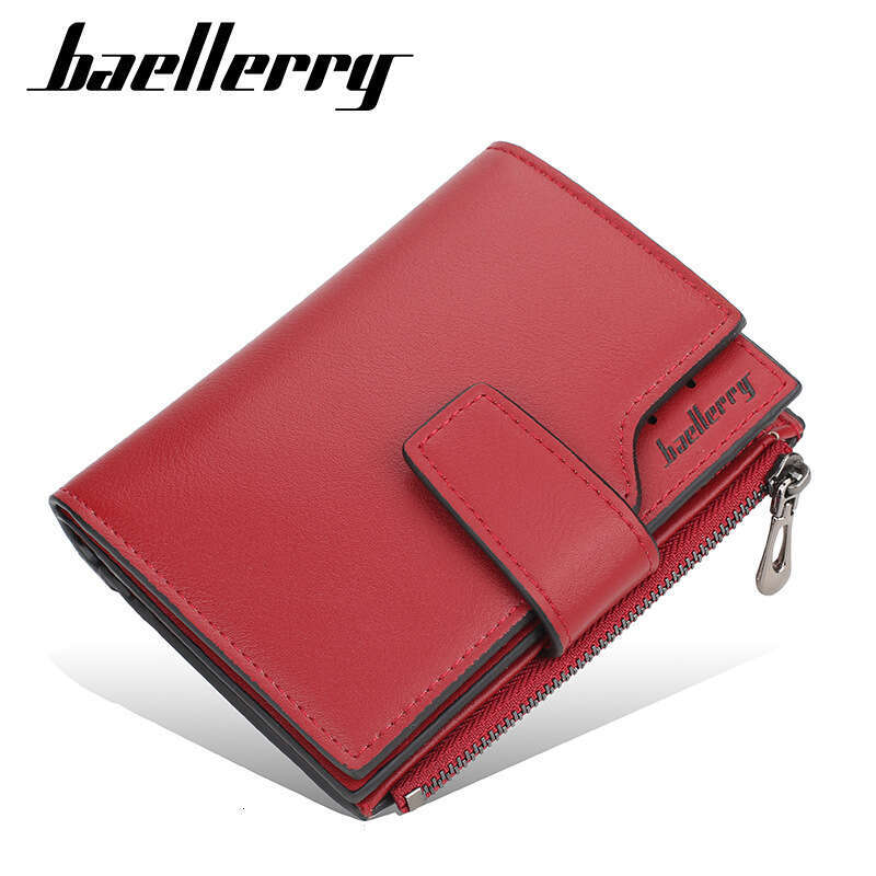 New Zipper Short Large Capacity Leather Wallet Trendy Multi-Card Slot High-End Feel Women's Coin Purse