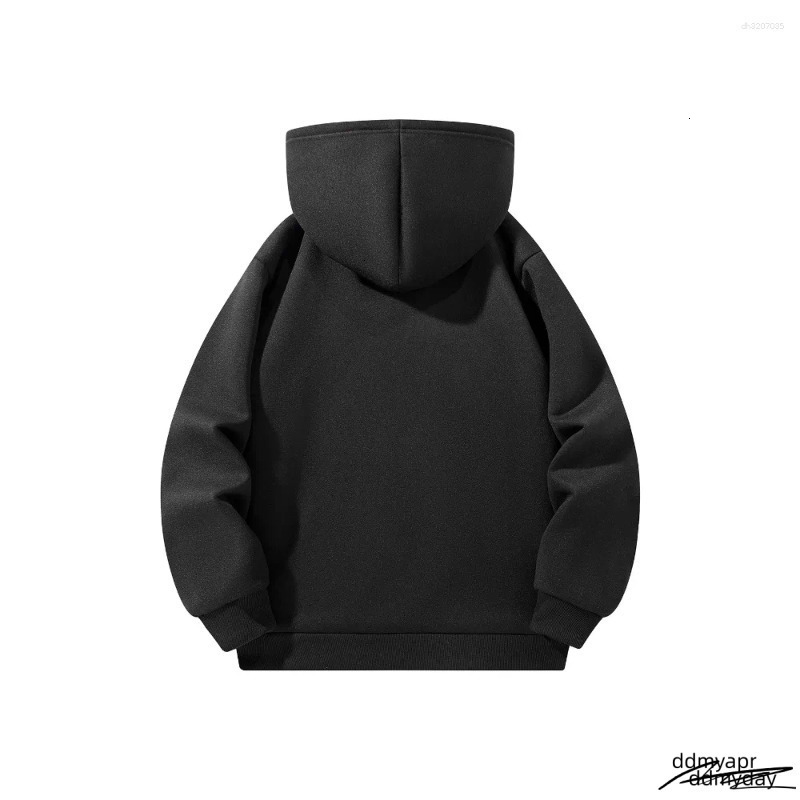 Cotton Men's Hoodies Half Zipper Ddmyday Hooded Solid Color Long Sleeve Sweatshirts Autumn ddmyday Loose Sport Warm Sweats Fashion Casual Pullove