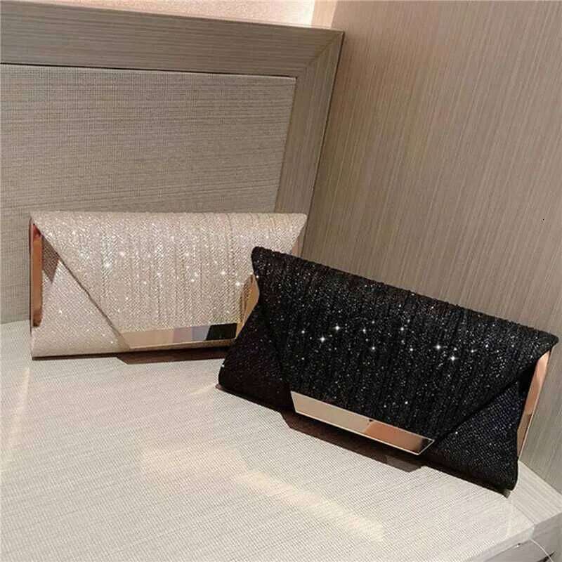 Exquisite Evening Party Banquet Flash Wallet Elegant Wedding Clutch Handbag Womens Tail Chain Shoulder Bag Y241019