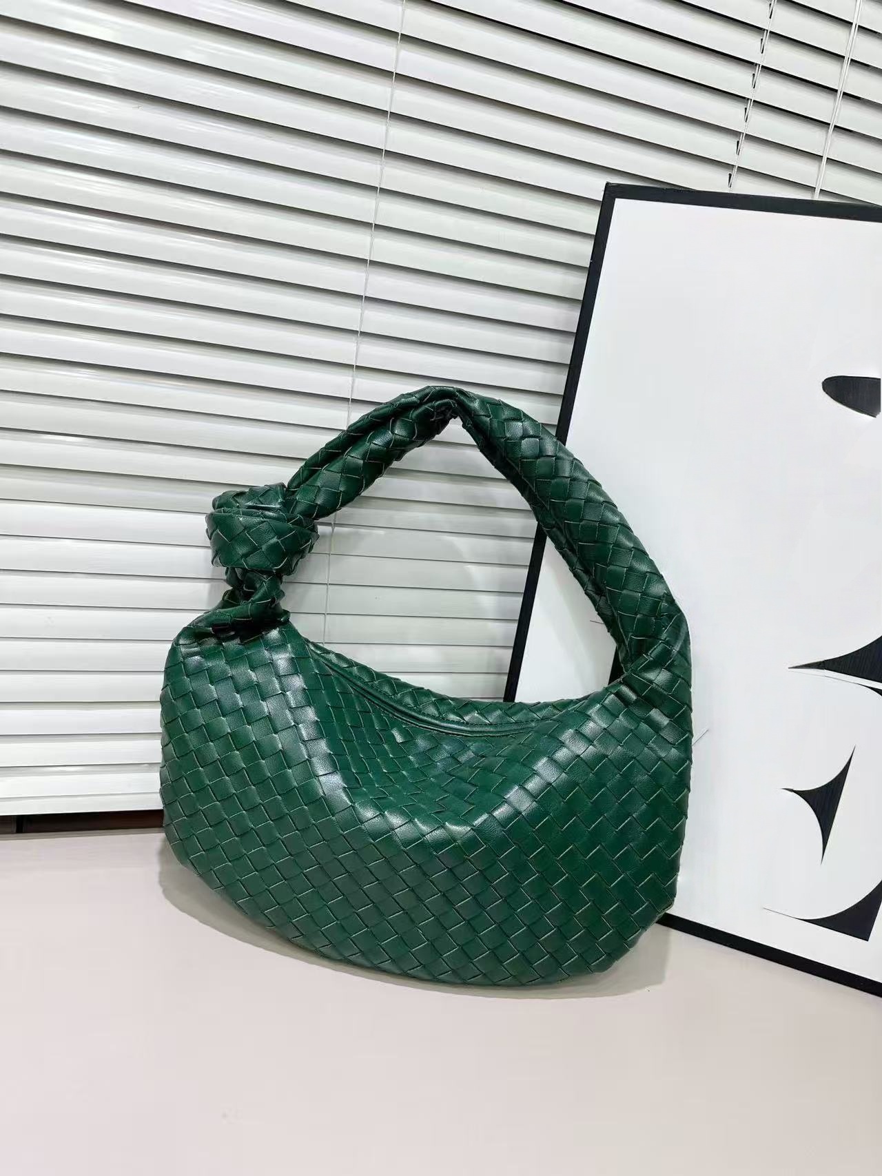 BV Jodie intrecciato mirror quality designer Andiamo handbag women's leather versatile woven handle handbag luxury sheepskin white crossbody bag parachute bags