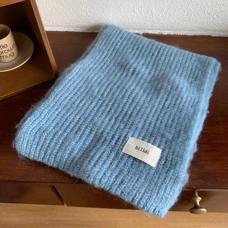 New Warm Winter Scarf For Women Solid Fashion Knitted Shl And Wrs Mens Long Scarves For WomenXJ250905