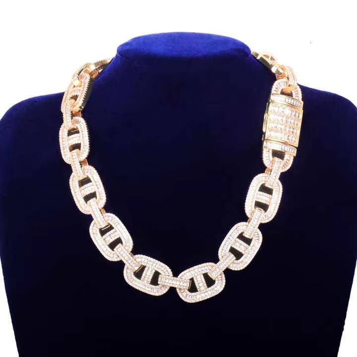 925 Silver 16mm Iced Out Miami Cuban Link Chain Pave Moissanite Diamond Luxury Hip Hop Diamond Cuban Chain Jewelry Customizable