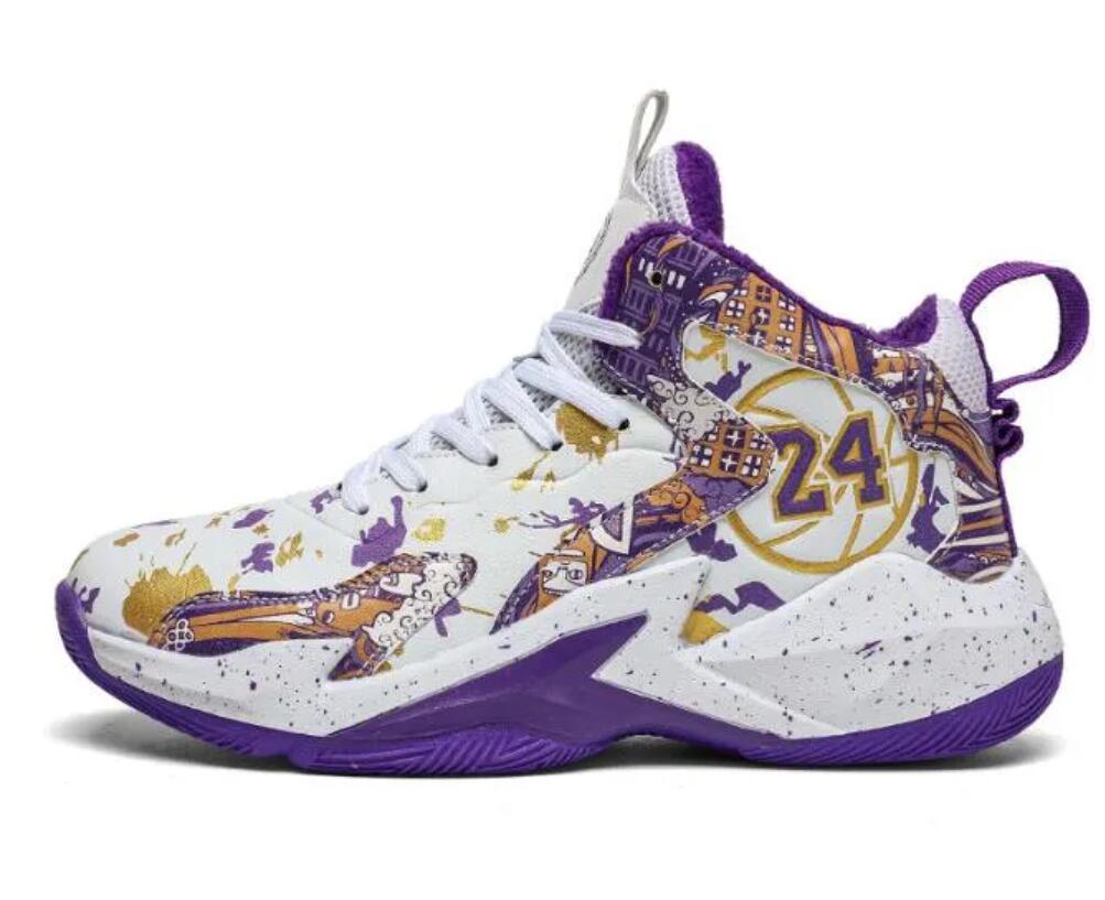 Men's fashionable high top basketball sneaker American Football Shoes comfortable non slip lace up durable sports shoes suitable for men's o