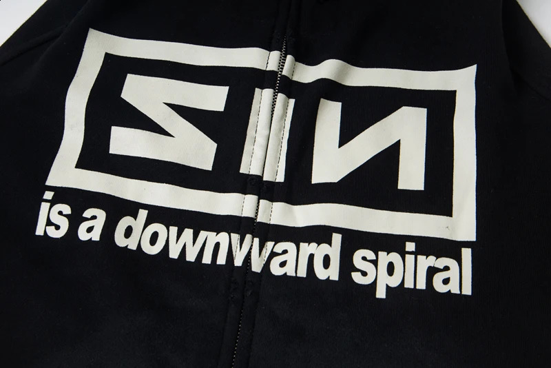 Double Zipper Project G/R Hoodie Sleeve Glove Long Men Women High Quality winter Band Play perform Sweatshirts Pullovers 250815