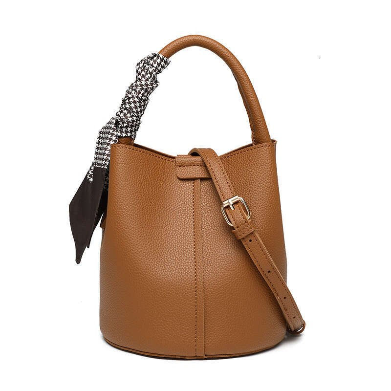 Women's Spring Summer New Classic Mother-Daughter Bucket Large Capacity Shoulder Crossbody Handbag Scarf Bag