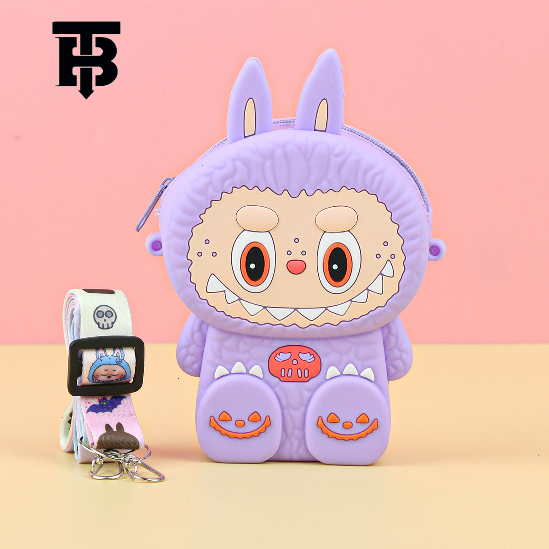 TB BHULAMTE Designer Bag In Stock New City Silicone Labubu Plush Crossbody Bag Luxury Bag Cute Labubu Colorful Crossbody Shoulder Bag