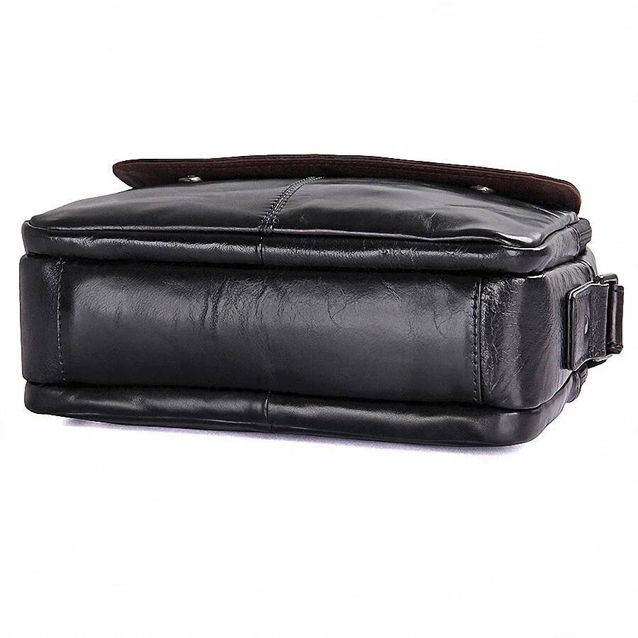 100% Genuine Leather Guarantee Crossbody Zipper Ipad Men Messenger Clutch Wallet Small Flap Male Bag LI-1988 high-quality