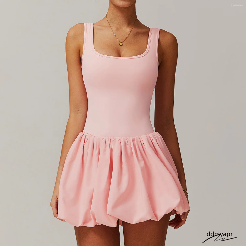 Women's Two Piece Casual Outfit: Sleeveless Vest Tennis Skirt Set - Perfect For Running, Fiess & ddmyday Outdoor Sports ddmyday ddmyday ddmyday