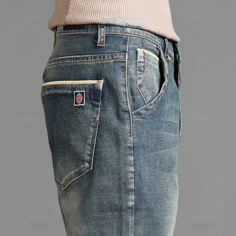 2025 New Mens Stretch Skinny Jeans Fashion Casual Cotton Denim Slim Fit Pants Male Korean Trousers Streetwear Brand Clothing W250905