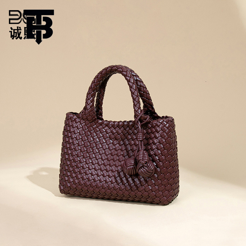 TB BHULAMTE Designer Bag Niche Woven Handbag For Women New Soft Leather Casual Shoulder Luxury Bag Crossbody Bag Fashion Versatile Handheld Small Tote