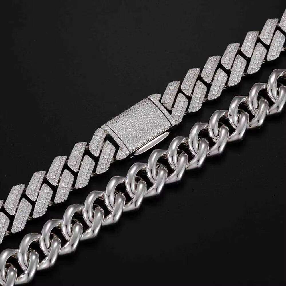 Moissanite Dia Hip Hop Cuban Chain Fashionable Jewelry